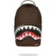 Sprayground Sharks In Paris Wtf Bubble Brown Check Backpack Brown