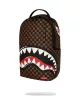 Sprayground Sharks In Paris Wtf Bubble Brown Check Backpack Brown