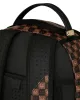 Sprayground Sharks In Paris Wtf Bubble Brown Check Backpack Brown