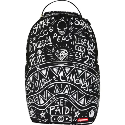 Sprayground Crazy Thoughts Backpack Black