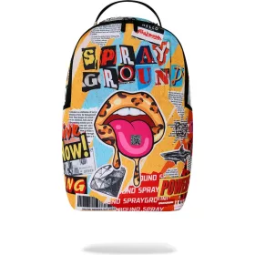 Sprayground Lips Magazine Collage Backpack Mulicolor
