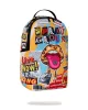 Sprayground Lips Magazine Collage Backpack Mulicolor