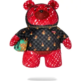 Sprayground Diablo Scribble Moneybear Red