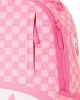 Sprayground Pink New Check Faces Backpack Pink