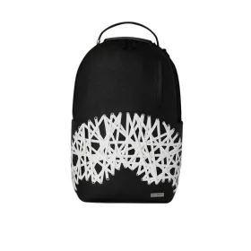 Sprayground Shoelace Shark Backpack Black/White