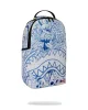 Sprayground Blue Ink Doodle Backpack Blue