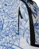 Sprayground Blue Ink Doodle Backpack Blue