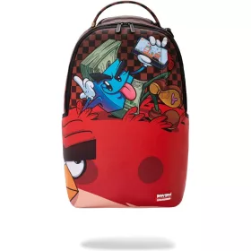 Sprayground Money Boy Chillin On Big Angry Bird Backpack Red