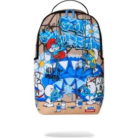 Sprayground Smurfs Art Party Backpack Blue