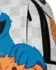 Sprayground Sesame Street Cookie Monster Shark Backpack Mulicolor
