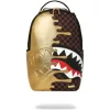 Sprayground Sharks In Paris Gold Drip Backpack Gold