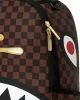 Sprayground Sharks In Paris Gold Drip Backpack Gold