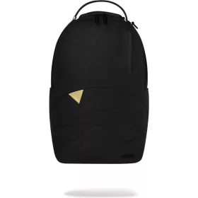 Sprayground Blacked Out Embossed Gold Tooth Backpack Black