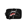 Sprayground Center Rip Revealing Gray Check Toiletry Brick Black