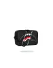 Sprayground Center Rip Revealing Gray Check Toiletry Brick Black