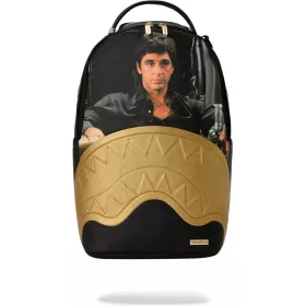 Sprayground Scarface Gold Embossed Backpack Black