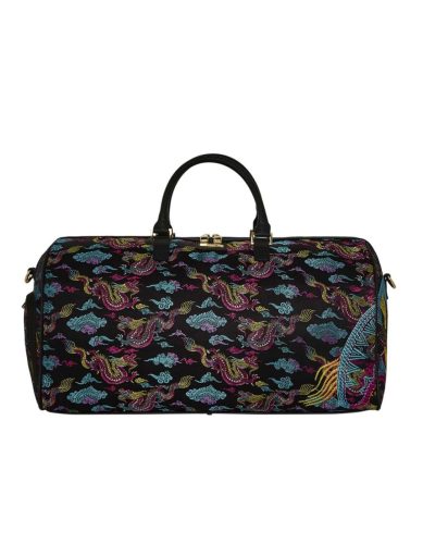 Sprayground Embroidered Dragons Duffle Multicolor