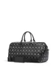 Sprayground Gray Peeking Character Check Large Duffle Black