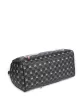 Sprayground Gray Peeking Character Check Large Duffle Black