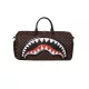 Sprayground Sharks In Paris Wtf Bubble Brown Check Duffle Brown