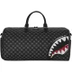 Sprayground Sharks In Paris Wtf Bubbly Black Check Duffle Black