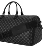 Sprayground Sharks In Paris Wtf Bubbly Black Check Duffle Black One