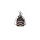 Sprayground Sharks In Paris Wtf Bubble Brown Check Backpack Keychain Brown