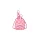 Sprayground Pink New Check Faces Backpack Keychain Pink
