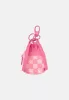 Sprayground Pink New Check Faces Backpack Keychain Pink
