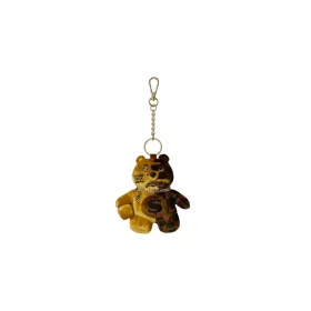 Sprayground Sip Gold Drip Bear Keychain Brown