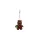 Sprayground Sip Wtf Bubbly Brown Check Bear Keychain Brown