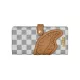 Sprayground Embossed Cream Check Single Fold Wallet Grey One