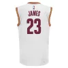Adidas NBA Cleveland Cavaliers Lebron James Home Replica Jersey WHITE/BURGUNDY