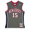 MITCHELL & NESS NBA VINCE CARTER NEW JERSEY NETS AUTHENTIC JERSEY PEWTER GREY