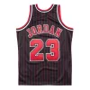 MITCHELL & NESS NBA CHICAGO BULLS 1996 MICHAEL JORDAN #23 AUTHENTIC JERSEY BLACK PINSTRIPE