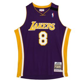   MITCHELL & NESS LOS ANGELES LAKERS KOBE BRYANT 99-00' #8 AUTHENTIC JERSEY PURPLE