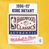 MITCHELL & NESS NBA LOS ANGELES LAKERS KOBE BRYANT '96-'97 AUTHENTIC JERSEY LIGHT GOLD