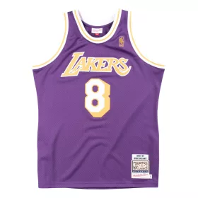   MITCHELL & NESS NBA LOS ANGELES LAKERS KOBE BRYANT '96-'97 AUTHENTIC JERSEY PURPLE