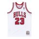 MITCHELL & NESS NBA CHICAGO BULLS MICHAEL JORDAN 97-98'#23 AUTHENTIC JERSEY WHITE/RED