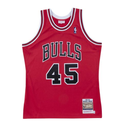 MITCHELL & NESS NBA CHICAGO BULLS MICHAEL JORDAN 1994-95' #45 AUTHENTIC JERSEY RED