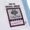 MITCHELL & NESS UNIVERSITY OF NORTH CAROLINA MICHAEL JORDAN 83' AUTHENTIC JERSEY WHITE