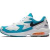 NIKE AIR MAX 2 LIGHT WHITE/BLACK-BLUE LAGOON-LASER ORANGE
