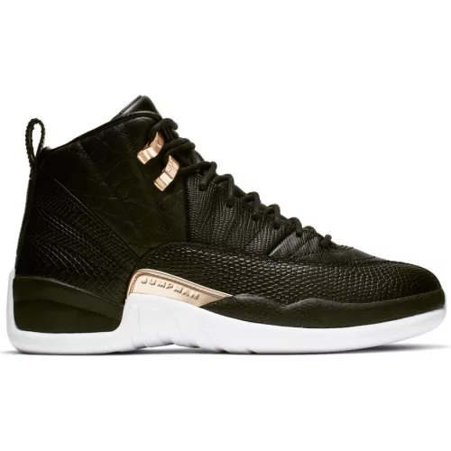 AIR JORDAN 12 RETRO BLACK/METALLIC GOLD-WHITE