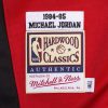 MITCHELL & NESS NBA CHICAGO BULLS MICHAEL JORDAN 1984-85' AUTHENTIC SHOOTING SHIRT UNIVERSITY RED