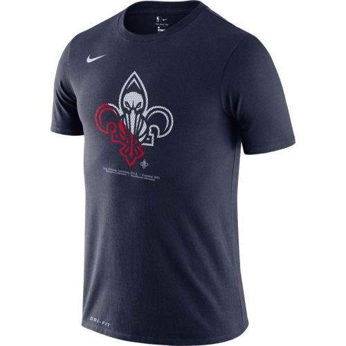 NBA X NIKE NEW ORLEANS PELICANS DRI-FIT TEE COLLEGE NAVY