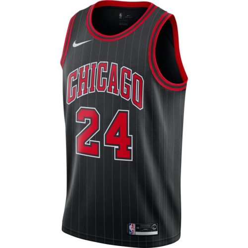 NBA X NIKE CHICAGO BULLS MARKKANNEN LAURI M NK SWINGMAN JERSEY ALT1 BLACK/MARKKANEN LAURI