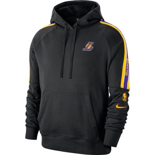 NBA X NIKE LOS ANGELES LAKERS HOODIE BLACK/BLACK/AMARILLO