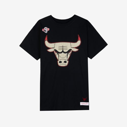 Mitchell & Ness NBA Gold Logo Tailored Tee Chicago Bulls BLACK