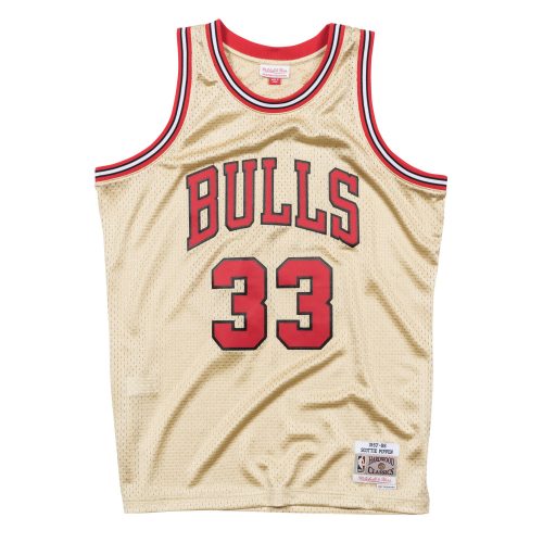 Mitchell & Ness NBA Swingman Jersey Chicago Bulls Scottie Pippen 97-98 GOLD