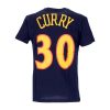 MITCHELL & NESS NBA NAME & NUMBER GOLDEN STATE WARRIORS STEPHEN CURRY TEE NAVY